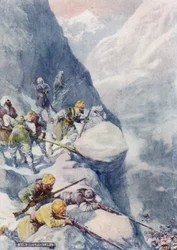 Écrasés par des pierres roulantes, fauchés par des volées de coups de fusil, les hommes tombaient par centaines